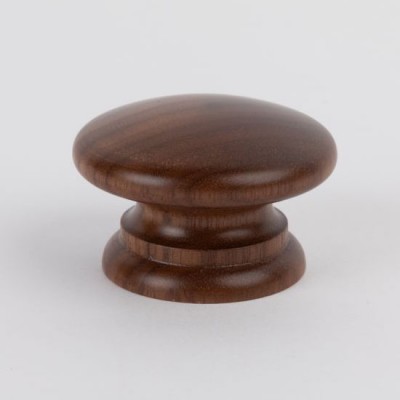 Knob style A 40mm walnut lacquered wooden knob